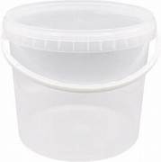 Bucket 3L natural lid 