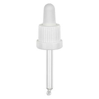 Dop 10ml fles wit druppelpipet